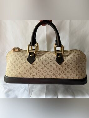Authentic Vintage Louis Vuitton Monogram Mini Lin Alma Long